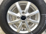 ブリヂストン エコピア R710 145/80R12 80/78N LT /ブリヂストン TOPRUN 4.0J+42 100-4穴 4本
