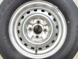 ブリヂストン RD-613 STEEL 165/80R13 90/88LT /日産純正 5.0J+ 100-4穴 4本