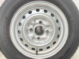ブリヂストン V600 165R14 8PR /日産純正 5.0J+ 114.3-4穴 4本