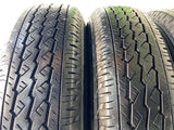 ブリヂストン V600 155/80R14 88/86LT /トヨタ純正 AL 5.0J+ 100-4穴 4本