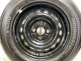 ブリヂストン V600 155/80R14 88/86LT /トヨタ純正 AL 5.0J+ 100-4穴 4本