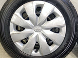 ブリヂストン V600 155/80R14 88/86N LT /トヨタ純正 AL 5.0J+ 100-4穴 4本