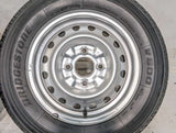 ブリヂストン V600 165/80R14 97/95N LT /日産純正 5.0J+ 114.3-4穴 4本