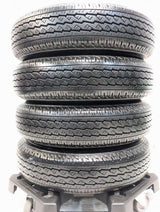 ブリヂストン V600 155/80R14 88/86N LT /トヨタ純正 AL 5.0J+ 100-4穴 4本