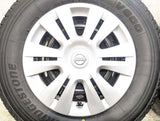 ブリヂストン V600 195/80R15 107/105 /日産純正 5.5J+ 139.7-6穴 4本