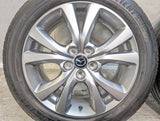 グッドイヤー エフィシェント グリップ PERFOR MANCE 215/55R18 /マツダ純正 7.0J+45 114.3-5穴 4本