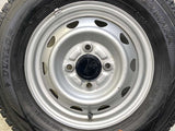 ダンロップ ウィンターマックス SV01 145/80R12 80/78LT / キャロウィン T3 3.5J+ 100-4穴 4本
