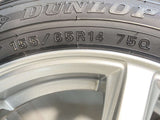 ダンロップ ウィンターマックス WM02 155/65R14 / WEZEN 4.5J+45 100-4穴 4本