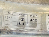PIAA ROZZA 16x8.0J+25 100-4穴 本