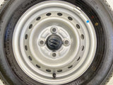 ヨコハマ スーパーバン 355 145R12 6PR /スズキ純正 3.5J+ 100-4穴 4本