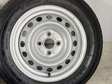 ブリヂストン V600 155/80R14 88/86N LT /トヨタ純正 5.0J+ 100-4穴 4本