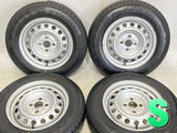ヨコハマ ブルーアースVAN RY55 155/80R14 88/86N LT /トヨタ純正 5.0J+ 100-4穴 4本