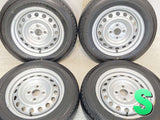 ブリヂストン V600 155/80R14 88/86 LT /トヨタ純正 5.0J+ 100-4穴 4本