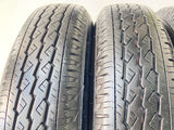 ブリヂストン V600 155/80R14 88/86 LT /トヨタ純正 5.0J+ 100-4穴 4本