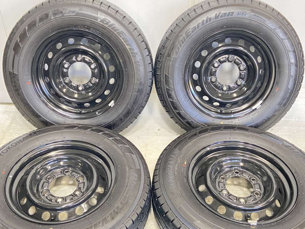 ヨコハマ ブルーアース VAN RY55 195/80R15 107/105N LT /トヨタ純正 6.0J+ 139.7-6穴 4本