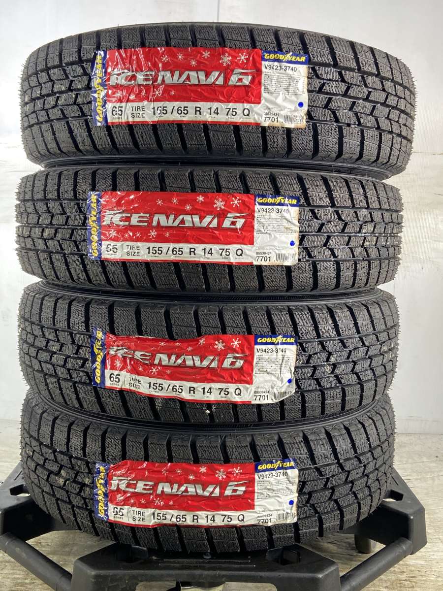 グッドイヤー アイスナビ 6 155/65R14 / LCZ 4.5J+45 100-4穴 4本