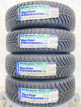 グッドイヤー ベクター4SEASONS 155/65R14 / HUMANLINE 4.5J+45 100-4穴 4本