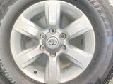 ブリヂストン ブリザック DM-V2 275/65R17 /トヨタ純正 7.5J+25 139.7-6穴 4本