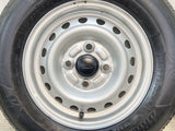 ブリヂストン K370 145/80R12 80/78LT /ダイハツ純正  4.0J+ 100-4穴 4本