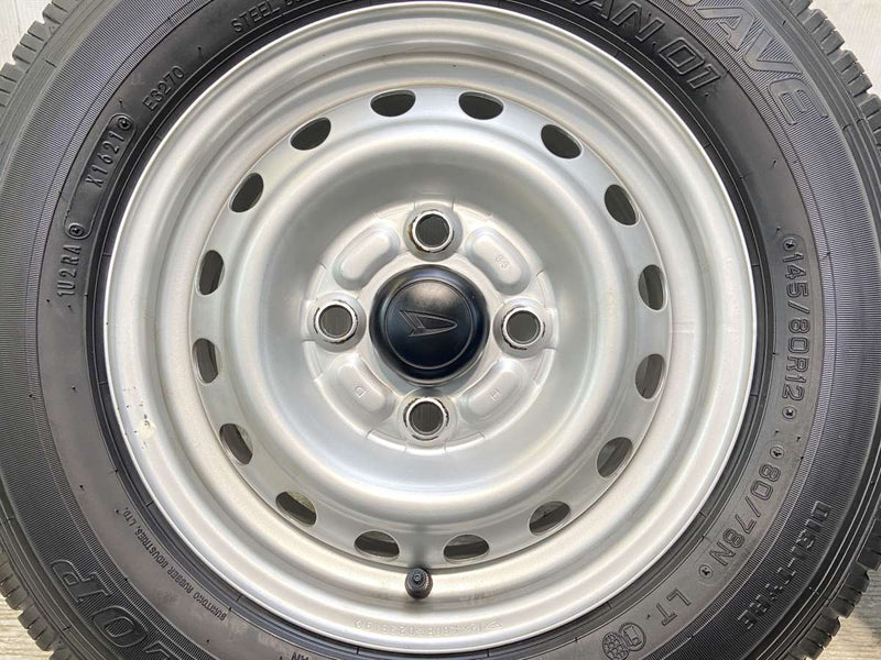 ダンロップ エナセーブ VAN01 145/80R12 80/78LT /ダイハツ純正  4.0J+ 100-4穴 4本