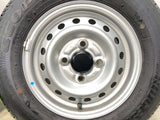 ブリヂストン エコピア R680 145/80R12 80/78LT /　  4.0J+ 100-4穴 4本