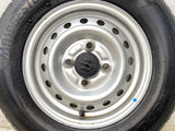 ブリヂストン K370 145/80R12 80/78LT /スズキ純正  4.0J+ 100-4穴 4本