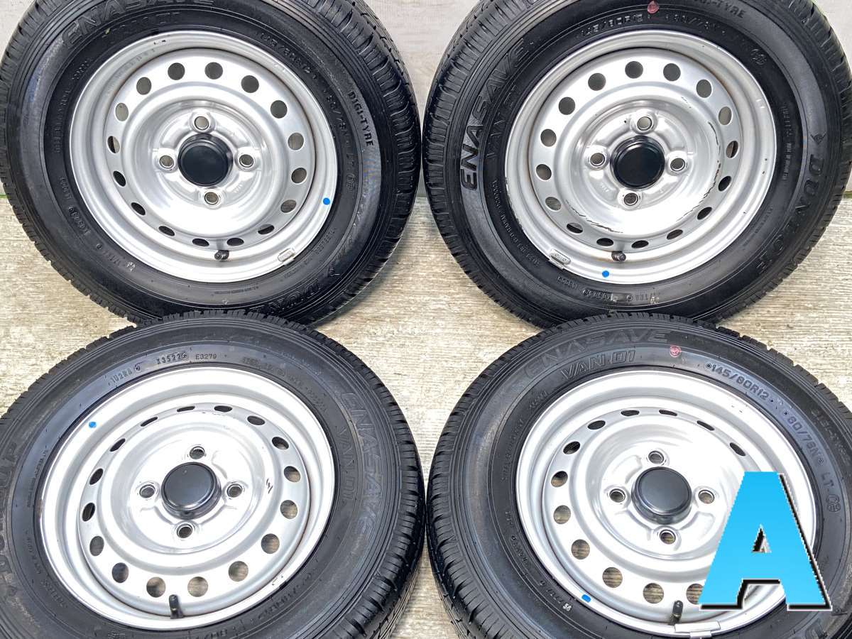 ダンロップ エナセーブ VAN01 145/80R12 80/78LT / TOPY A100 4.0J+