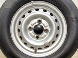 ブリヂストン K370 145/80R12 80/78LT /ダイハツ純正  4.0J+ 100-4穴 4本