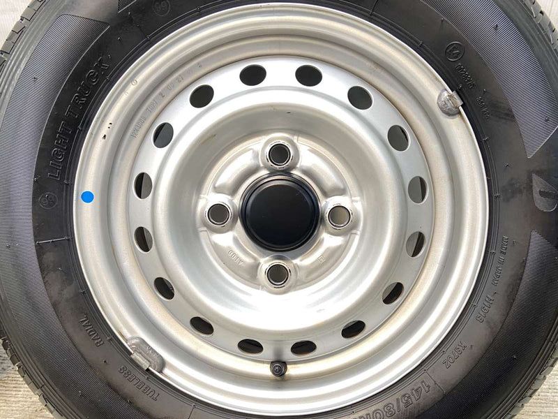 ブリヂストン K370 145/80R12 80/78LT /　  4.0J+ 100-4穴 4本