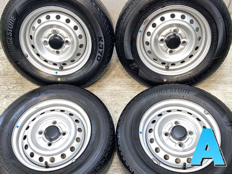 ブリヂストン K370 145/80R12 80/78LT /　  4.0J+ 100-4穴 4本