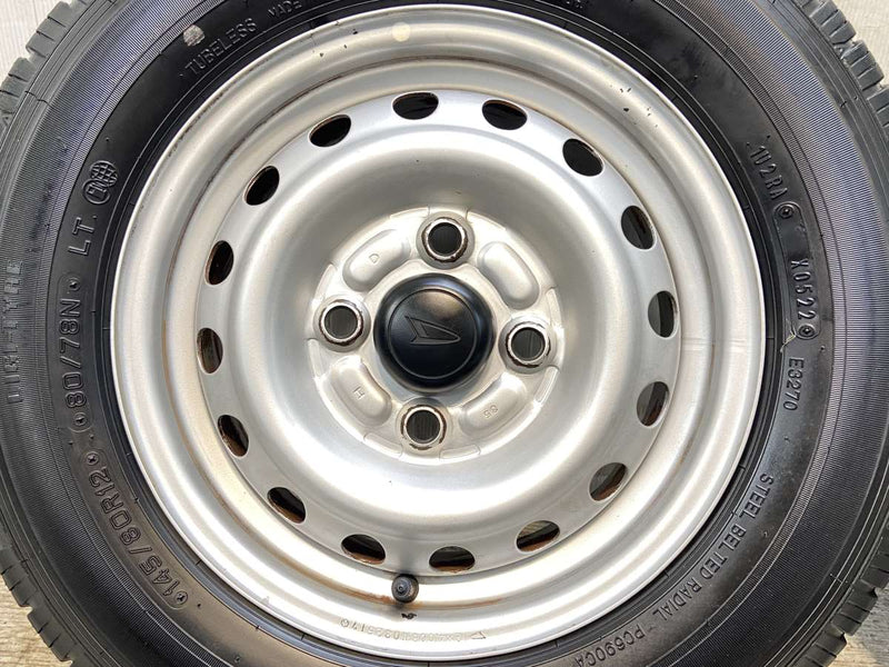 ダンロップ エナセーブ VAN01 145/80R12 80/78LT /ダイハツ純正  4.0J+ 100-4穴 4本