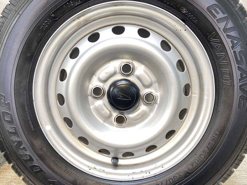 ダンロップ エナセーブ VAN01 145/80R12 80/78LT /ダイハツ純正  4.0J+ 100-4穴 4本