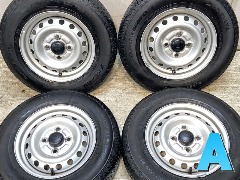 ヨコハマ スーパーバン 356 145/80R12 80/78LT /ダイハツ純正  4.0J+ 100-4穴 4本