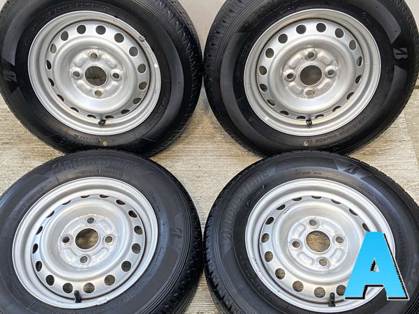 ブリヂストン K370 145/80R12 80/78LT /ダイハツ純正  4.0J+ 100-4穴 4本