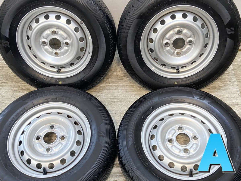 ブリヂストン K370 145/80R12 80/78LT /ダイハツ純正  4.0J+ 100-4穴 4本