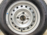 ヨコハマ スーパーバン 356 145/80R12 80/78LT /　 TOPY A100 4.0J+ 100-4穴 4本