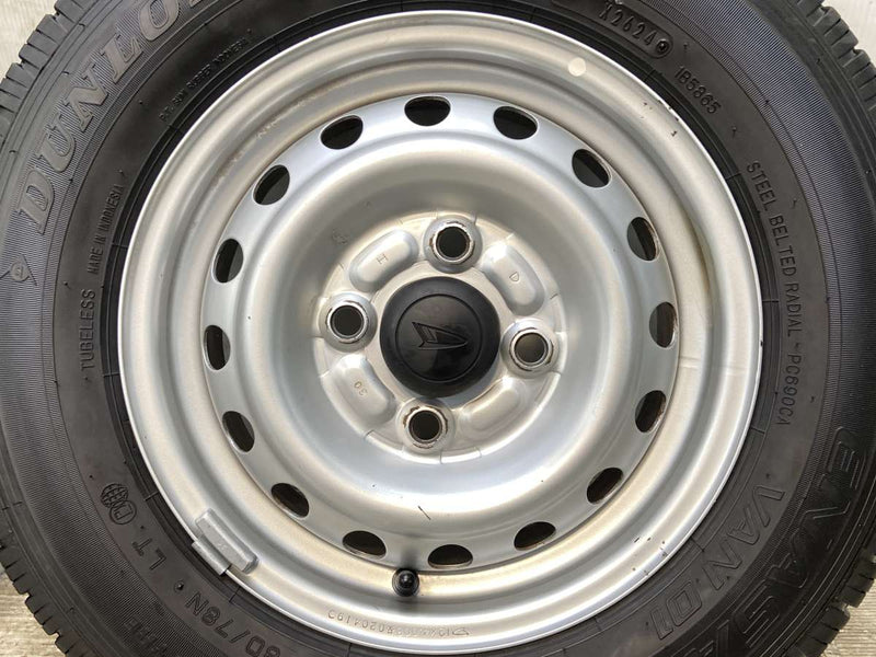 ダンロップ エナセーブ VAN01 145/80R12 80/78LT /ダイハツ純正  4.0J+ 100-4穴 4本