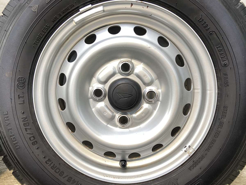 ダンロップ エナセーブ VAN01 145/80R12 80/78LT /ダイハツ純正  4.0J+ 100-4穴 4本