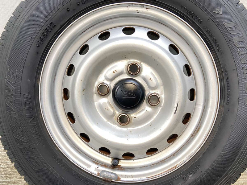 ダンロップ エナセーブ VAN01 145R12 6PR /ダイハツ純正  4.0J+ 100-4穴 4本