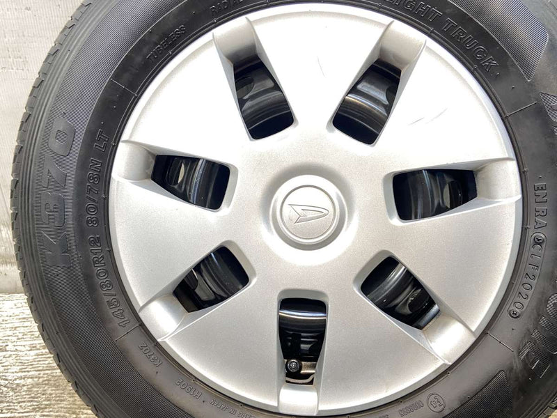 ブリヂストン K370 145/80R12 80/78LT /ダイハツ純正  4.0J+ 100-4穴 4本