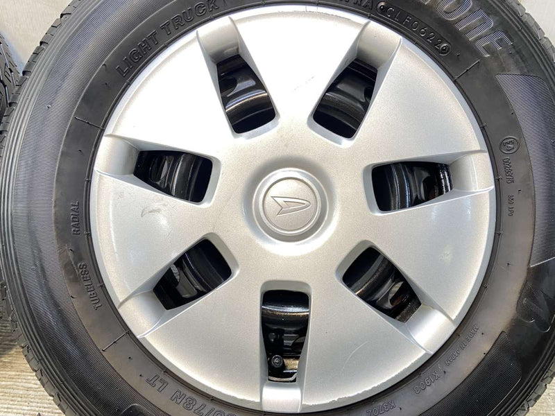 ブリヂストン K370 145/80R12 80/78LT /ダイハツ純正  4.0J+ 100-4穴 4本