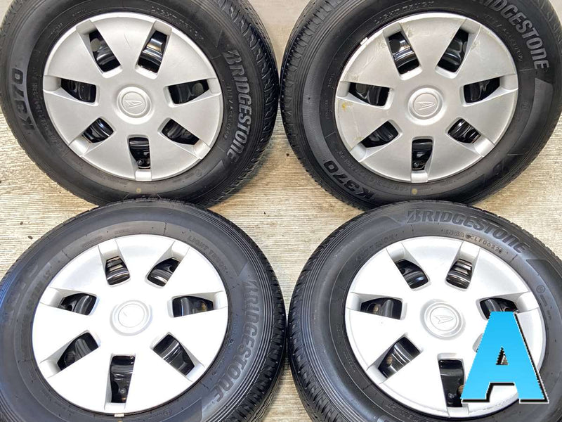 ブリヂストン K370 145/80R12 80/78LT /ダイハツ純正  4.0J+ 100-4穴 4本