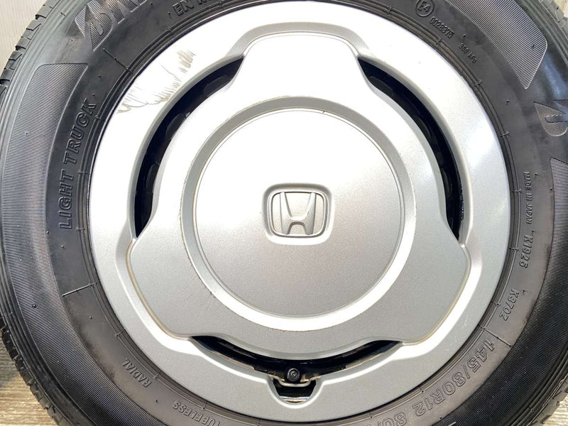 ブリヂストン K370 145/80R12 80/78LT /ホンダ純正  4.0J+ 100-4穴 4本