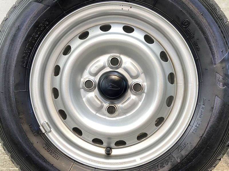 ブリヂストン K370 145/80R12 80/78LT /ダイハツ純正  4.0J+ 100-4穴 4本