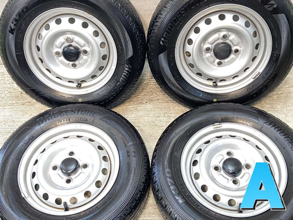 ブリヂストン K370 145/80R12 80/78LT /ダイハツ純正  4.0J+ 100-4穴 4本