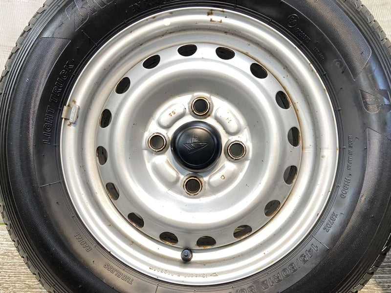 ブリヂストン K370 145/80R12 80/78LT /ダイハツ純正  4.0J+ 100-4穴 4本