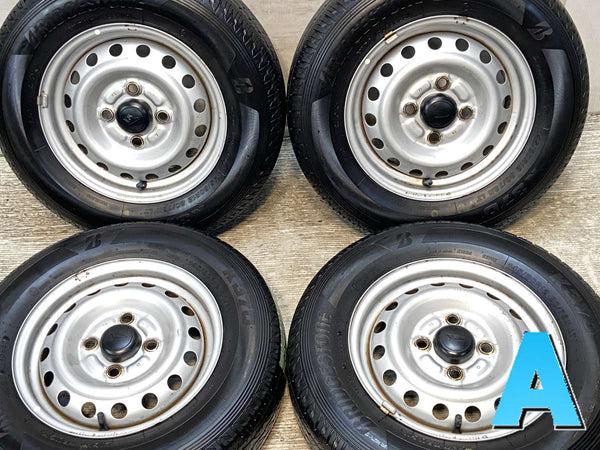 ブリヂストン K370 145/80R12 80/78LT /ダイハツ純正  4.0J+ 100-4穴 4本