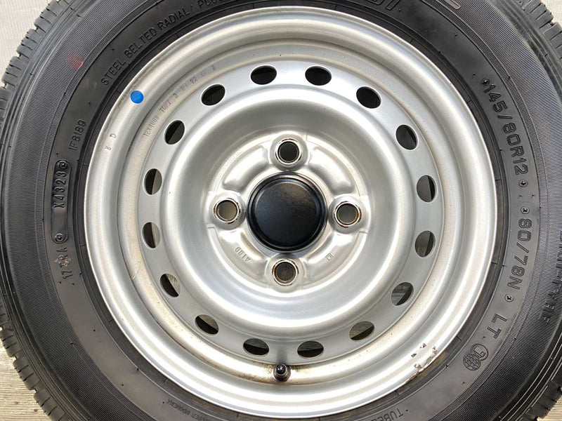 ダンロップ エナセーブ VAN01 145/80R12 80/78LT /　  4.0J+ 100-4穴 4本