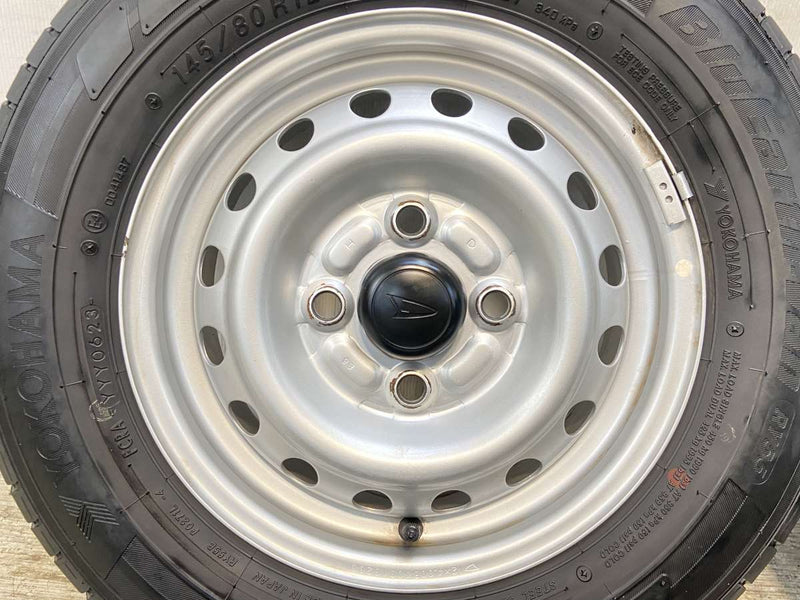 ヨコハマ ブルーアースVAN RY55 145/80R12 80/78LT /ダイハツ純正  4.0J+ 100-4穴 4本