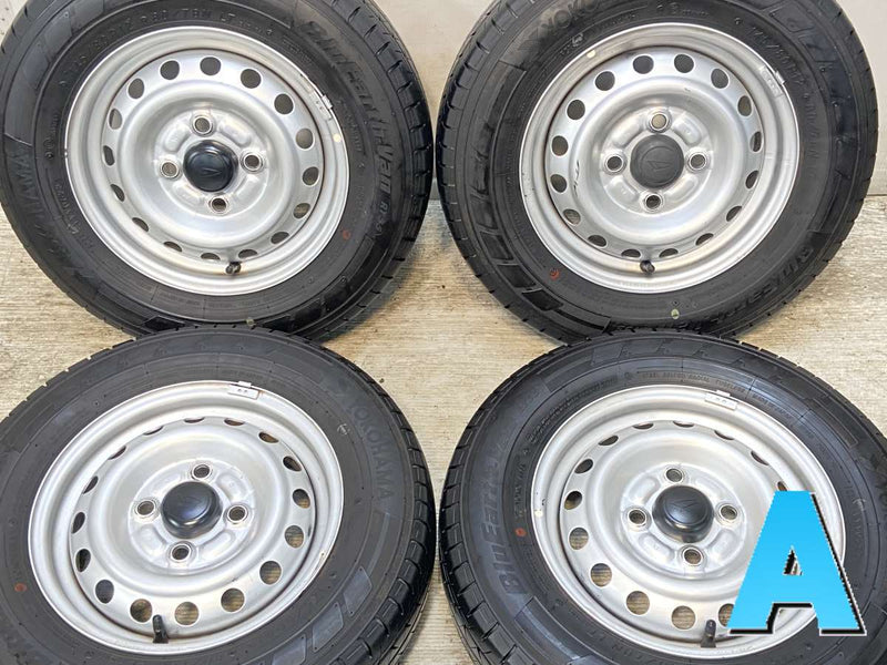 ヨコハマ ブルーアースVAN RY55 145/80R12 80/78LT /ダイハツ純正  4.0J+ 100-4穴 4本